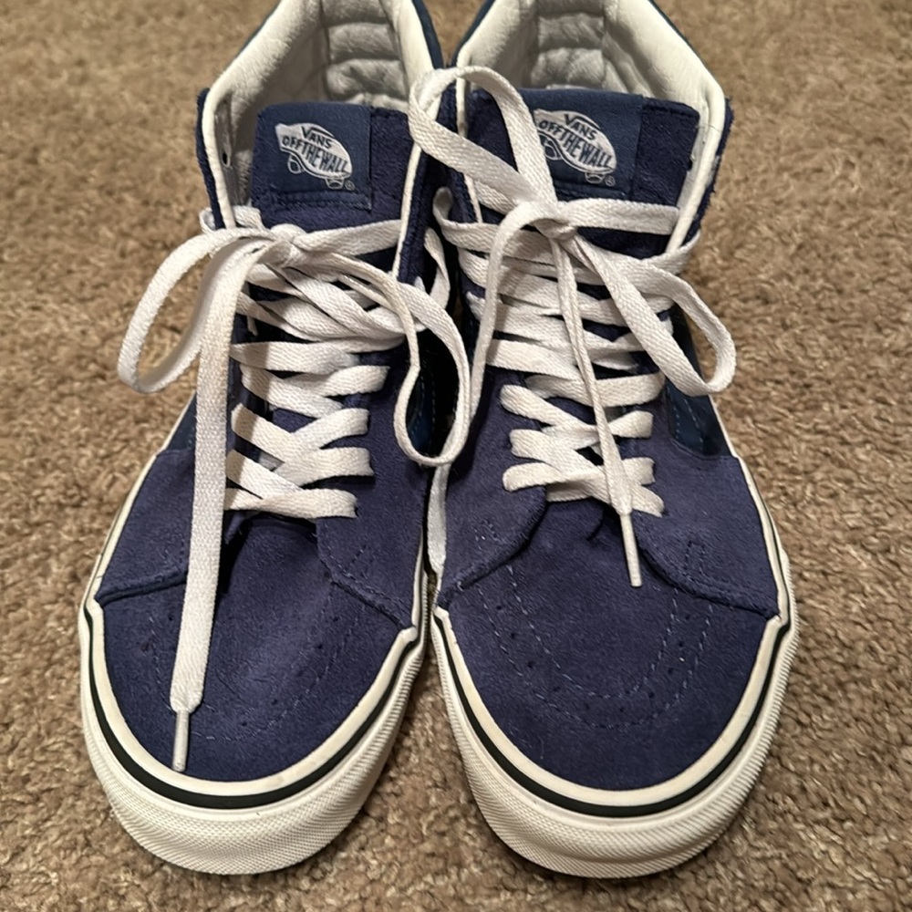 Royal Blue Suede Vans Hightop’s